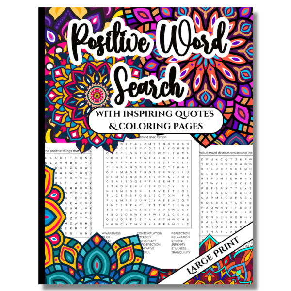 Positive Word Search Puzzle